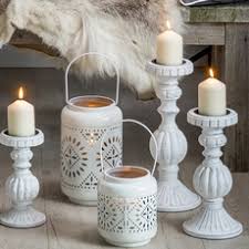 Fancy white candle stick