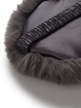 Load image into Gallery viewer, Faux Fur Eye Mask Charcol