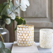 Load image into Gallery viewer, Honeycomb Glass Candle Holder