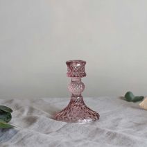 Load image into Gallery viewer, Pink Candle Stick Holder