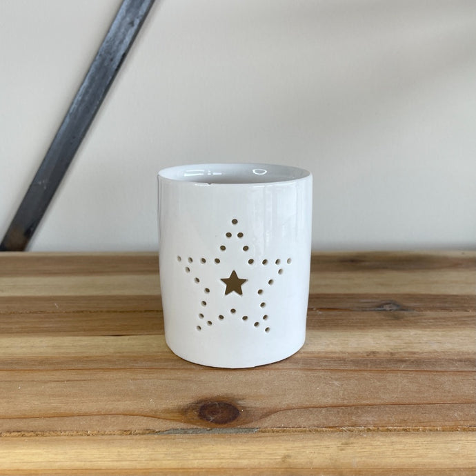 Dotted Star Candle Pot